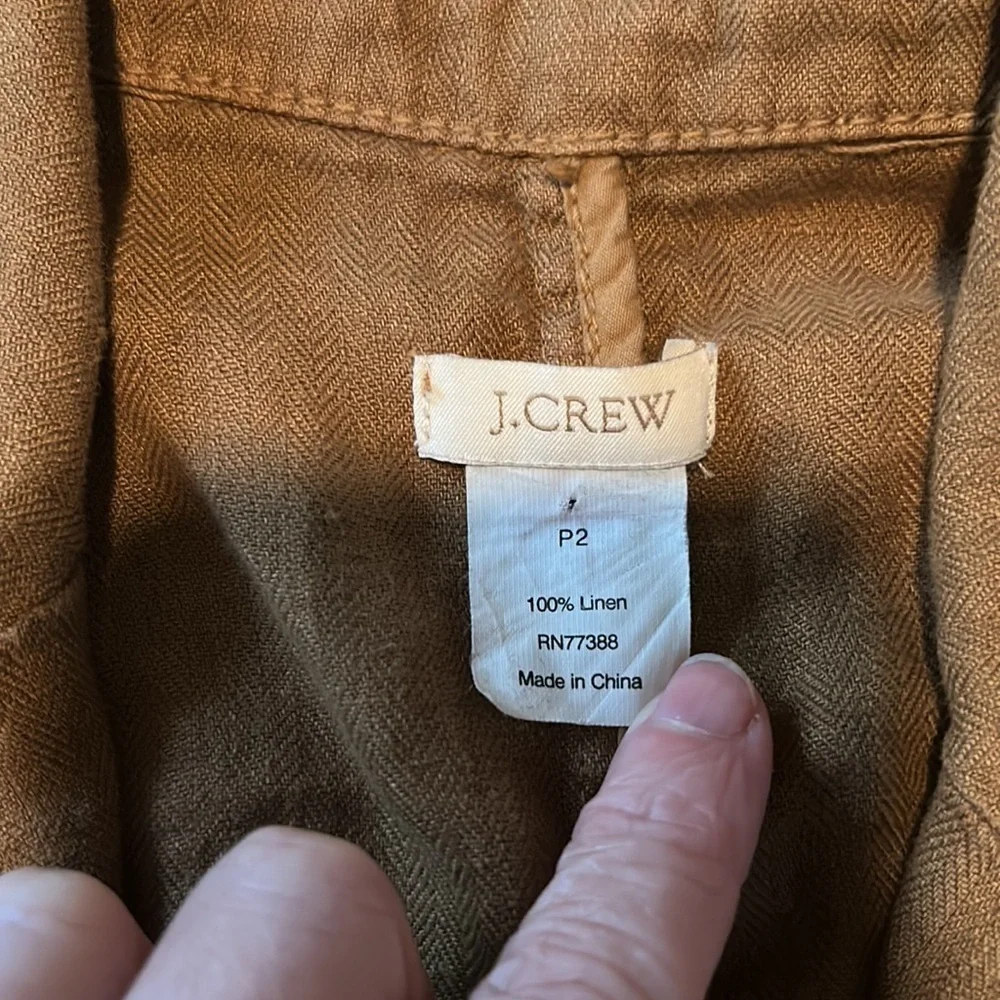 🧥J. Crew brown light jacket or blouse